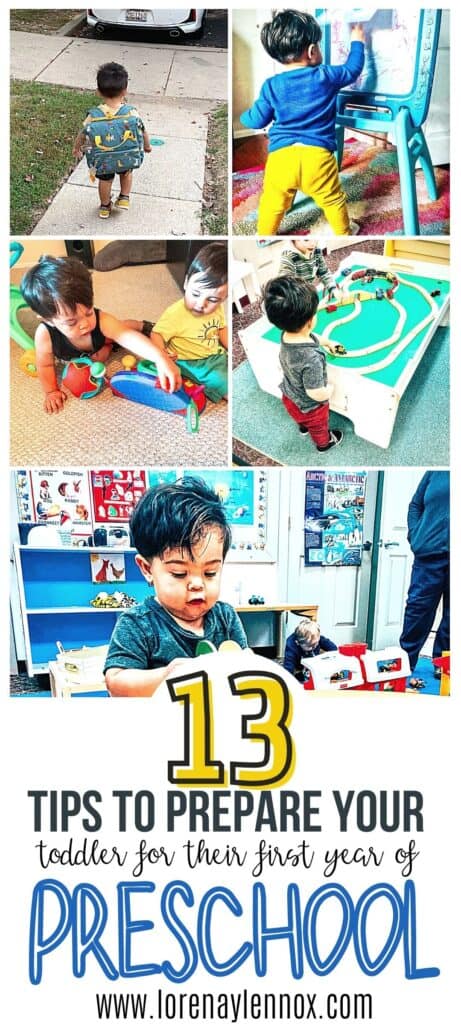 In this post you can find 13 ideas to prepare your toddler for preschool