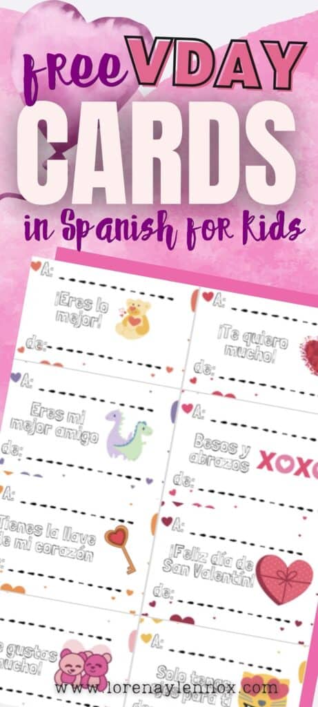 Valentine's Day Cards in Spanish