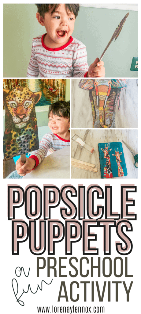 In this post you can find a DIY animal popsicle puppets activity for toddlers and preschoolers to use at home or in the preschool classroom!