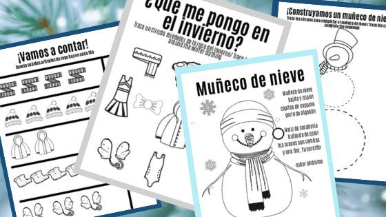 Winter Worksheets for preschoolers