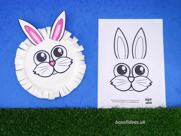 7. Easy Bunny and Chick Printable Crafts - with Box of Ideas“These are easy to customise and so much fun for kids to colour and give to their friends.”