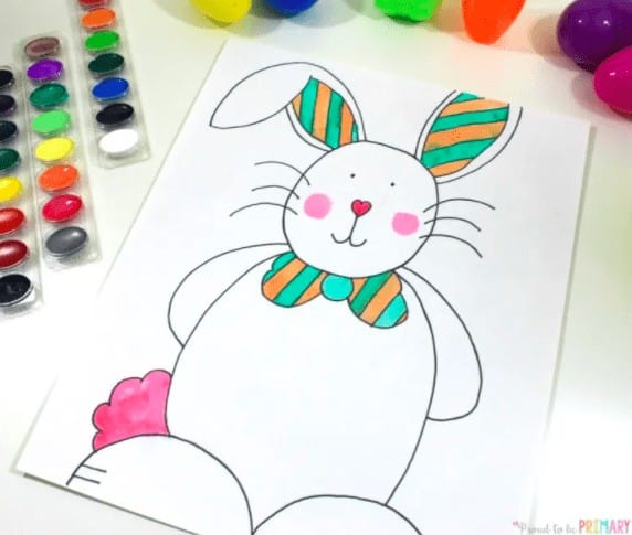 10. How to Draw an Easter Bunny - with Proud to be Primary“This Easter Bunny directed drawing is adorably cute and perfect for your Easter lessons and celebration.”