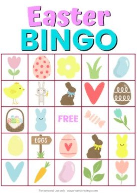 19. Easter Bingo - with Crayons and Cravings“Easter Bingo is a fun game for kids to enjoy at home, in the classroom, or at an Easter party.”