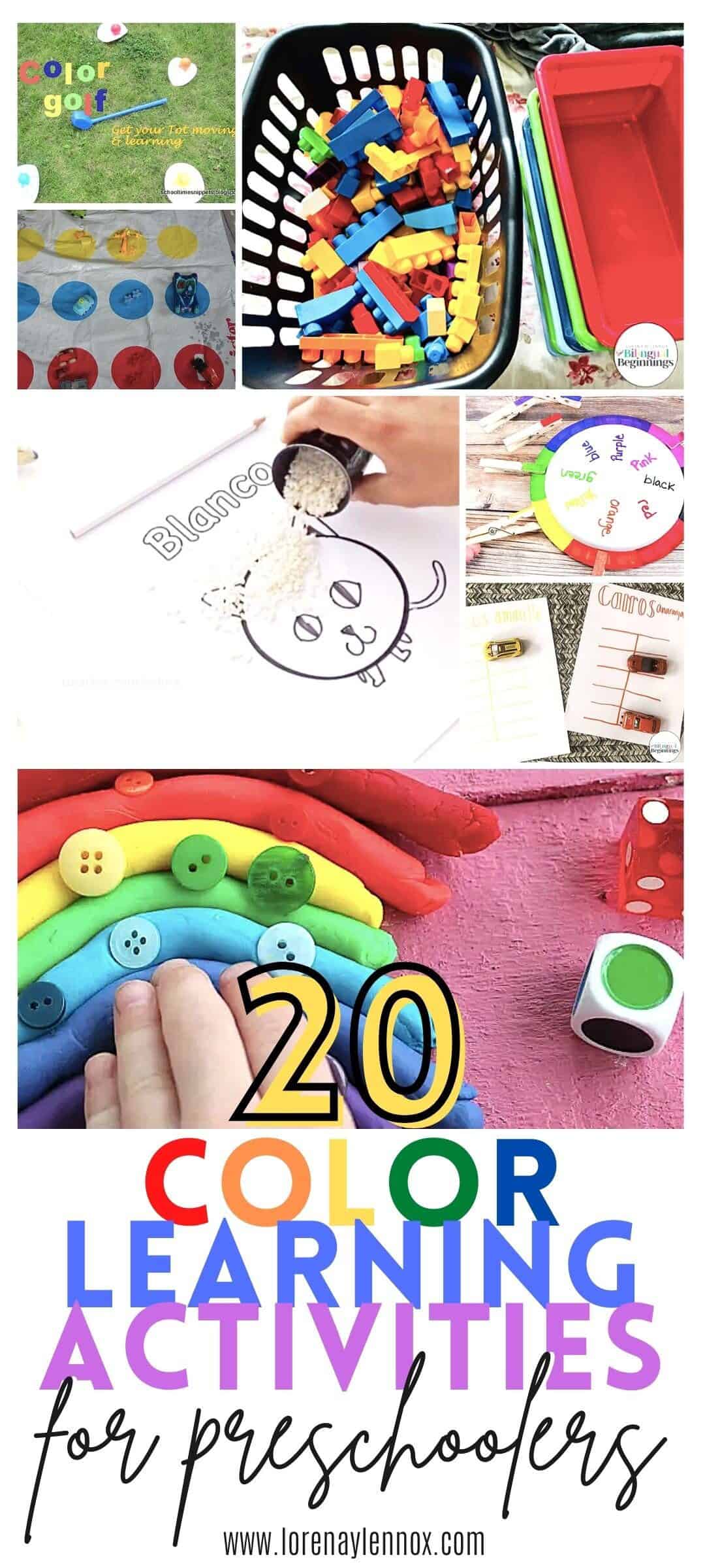 Color Learning activities for preschoolers