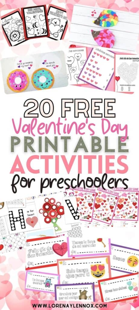 Valentine's Day Printables for Preschoolers