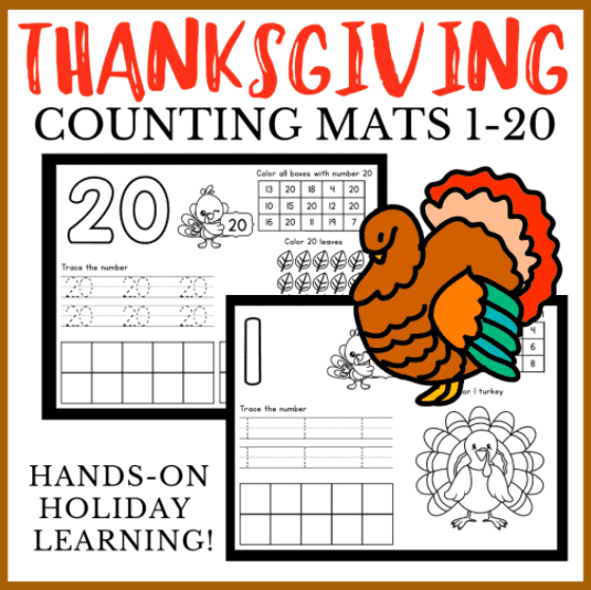 Thanksgiving Counting Mat