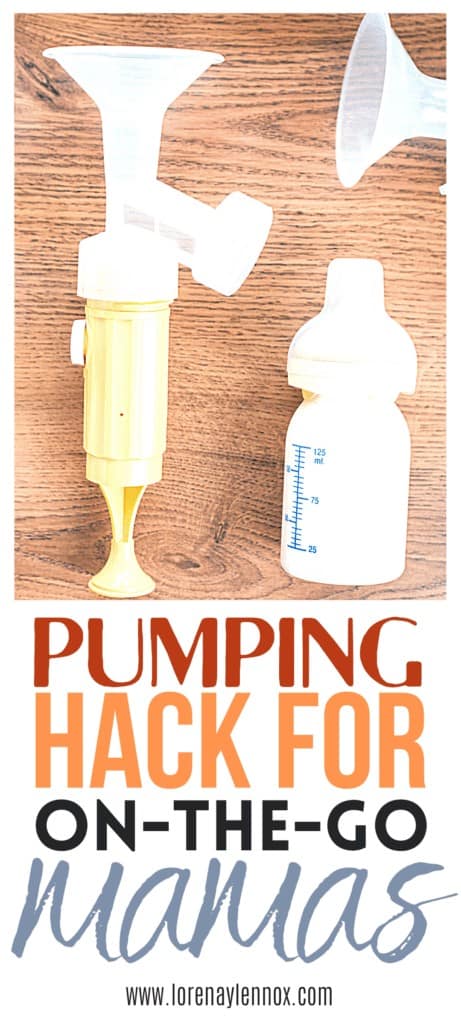 In this post I will share a breast milk pumping hack that is great for mamas on the go, or as in my case, mamas in the service industry. 