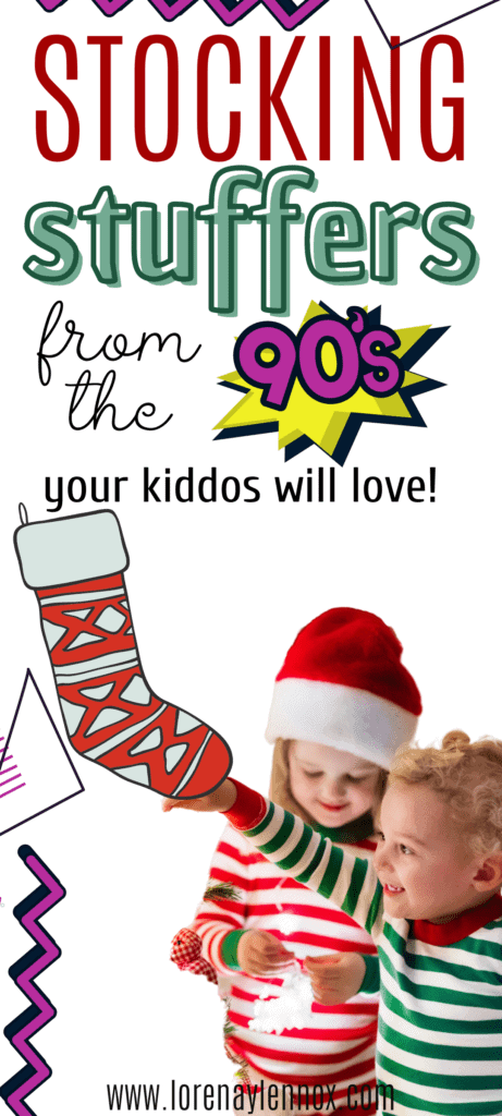 In this post you can find a variety of fun stocking stuffers from the 90s that will entertain your kiddos this Christmas!