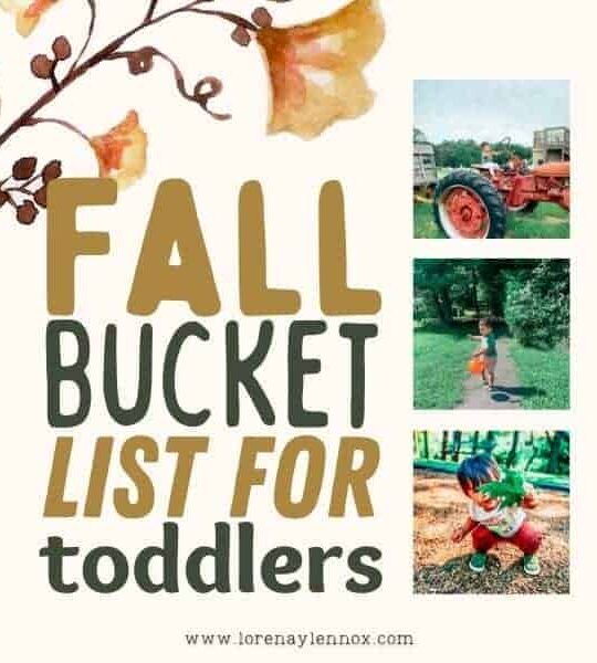 Fall Bucket List for Toddlers