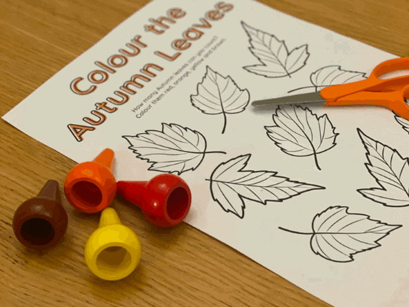 Fall printables for preschoolers-coloring leaves