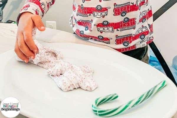 An Easy Peppermint Christmas Slime Recipes and Activities for Kids