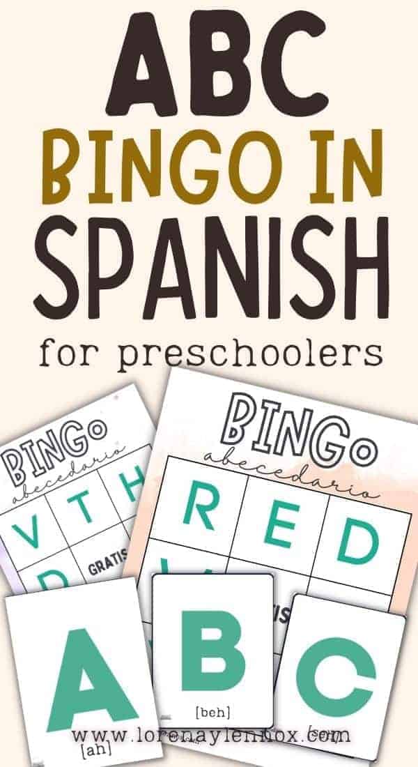 Let's learn the Spanish alphabet with this fun and engaging printable PDF ABC bingo in Spanish for preschoolers to play in the classroom or at home!