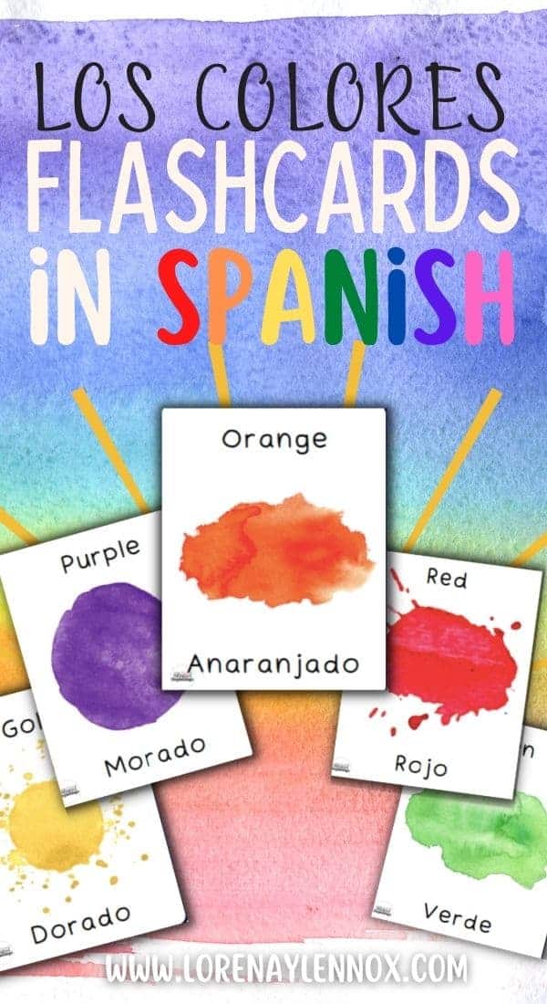 Color Flashcards in Spanish