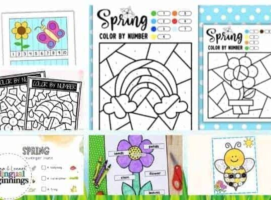 An ongoing list of 40+ Spring Printables for preschoolers
