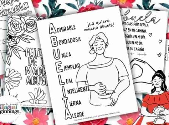 Mother's Day Printables for Grandma in Spanish
