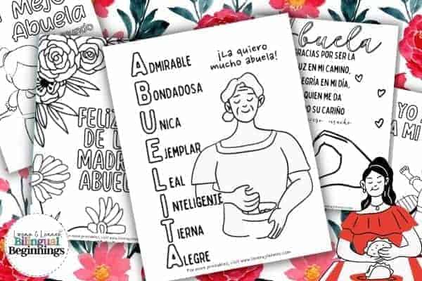 Mother's Day Printables for Grandma in Spanish