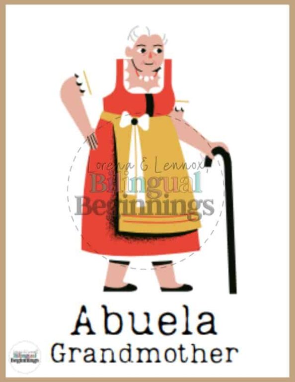 Family Words in Spanish Free Printable Bilingual Flashcards - Bilingual ...