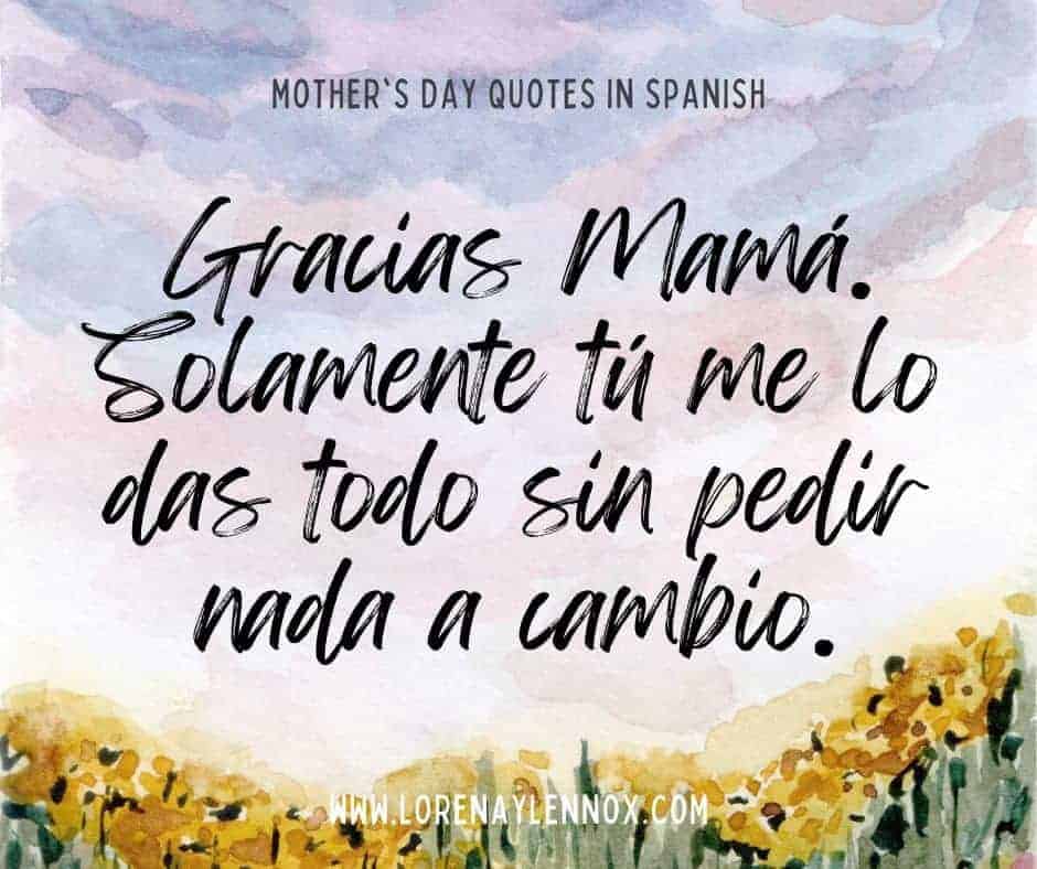 Mother's Day Quotes in Spanish