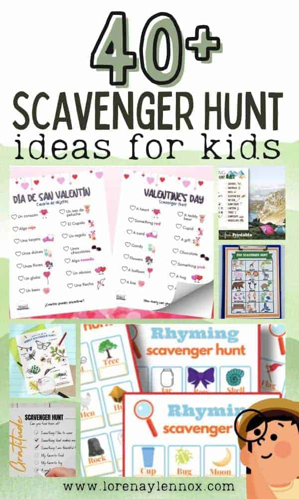 40 + Scavenger Hunt List Ideas for Kids of All Ages