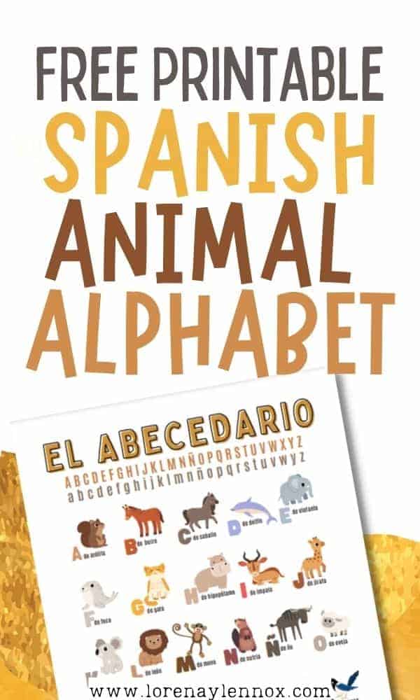 This Spanish alphabet printable is a great way to help young children with letter recognition. Pair this chart with some fun activities and your children with know the Spanish letters in no time!