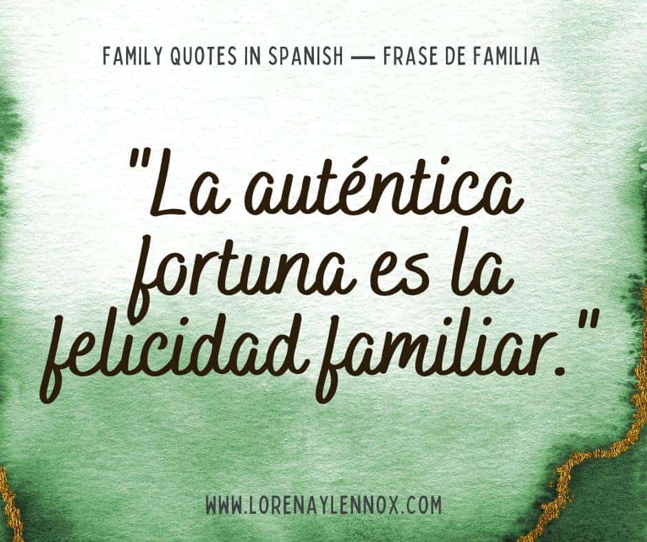 Family Quotes in Spanish