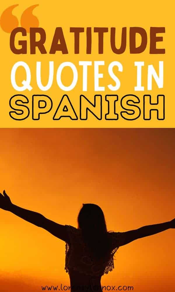 Gratitude Quotes in Spanish