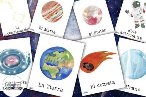Space Flashcards in Spanish