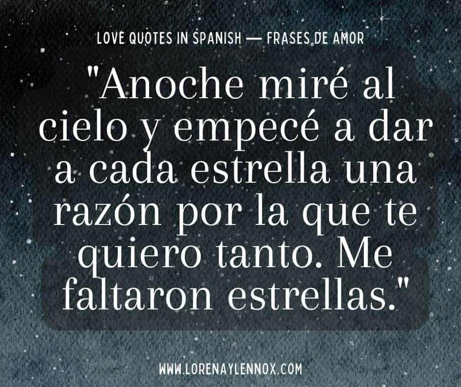 love quotes for him in spanish and english