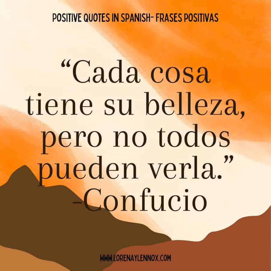 Positive quotes in Spanish