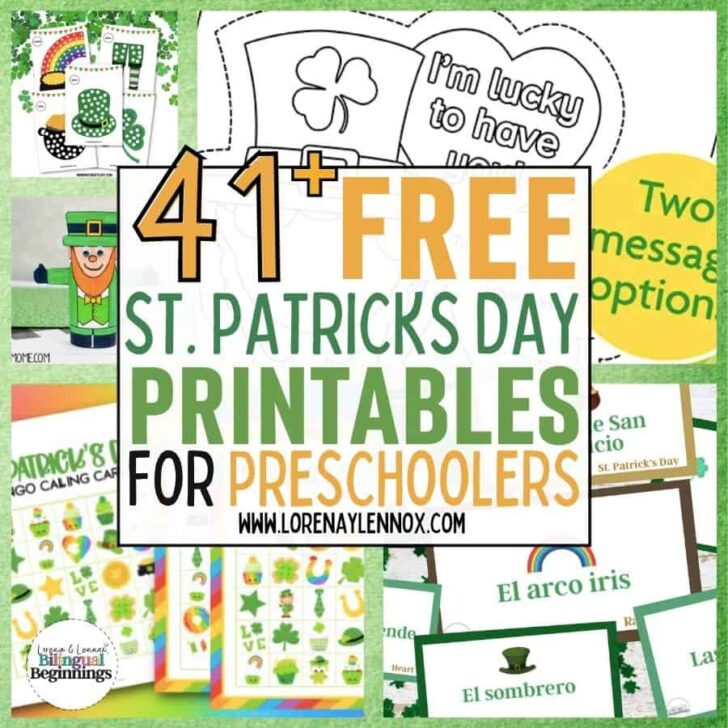 41 St. Patrick’s Day Free Printables for toddlers and preschoolers
