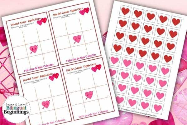 Valentines Day Tic Tac Toe Printable in Spanish [Free Printable]