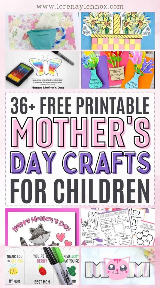 36+ Free Printable Mother's Day Crafts for Kids - Bilingual Beginnings