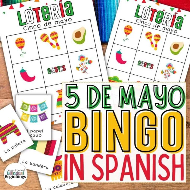 30 Cinco de Mayo Bingo Cards Free Printable in Spanish