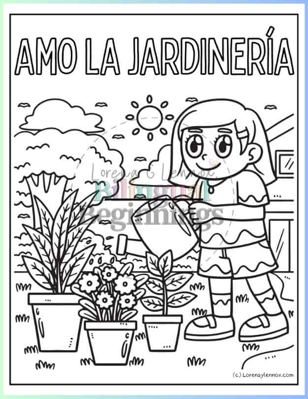 10 Nature Coloring Pages in Spanish