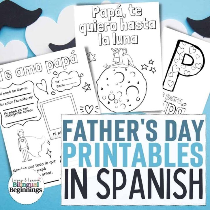 Father's Day Printable Activities in Spanish