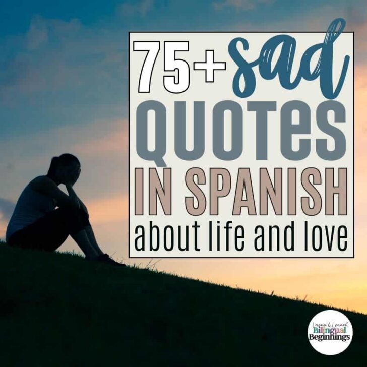 Today I want to share a list of 75+ sad quotes in Spanish and their English translation. These quotes serve as powerful expressions of deep emotions and reflections on sadness in various aspects of life.