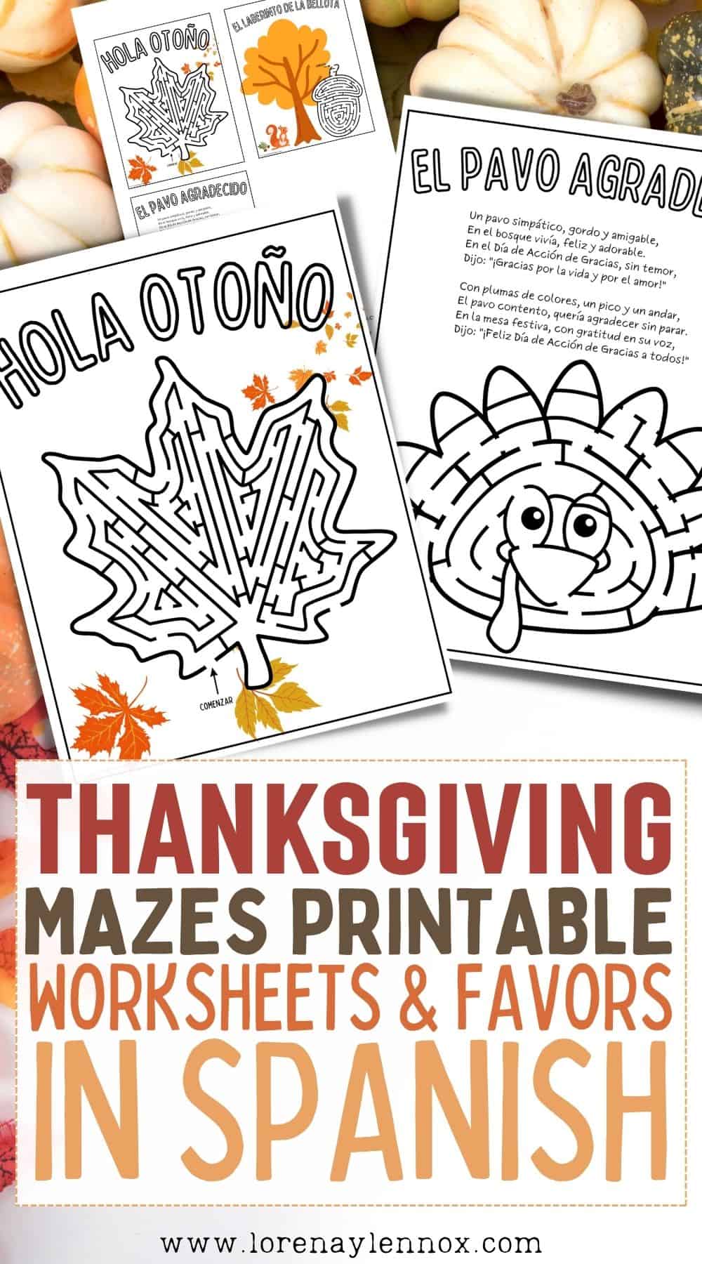 Get into the Thanksgiving spirit with this delightful Thanksgiving maze printable in Spanish! A fun and educational activity to keep the kids entertained during the holiday season. Download it now and enjoy some holiday-themed fun in Español!